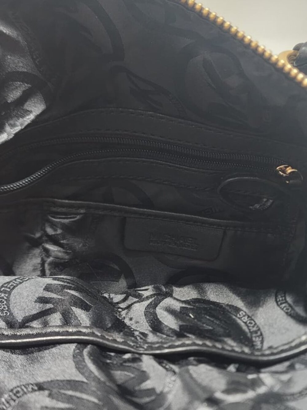 NEW Michael KORS Sexy Black Leather Shoulder/Crossbody Bag - Picture 5 of 5